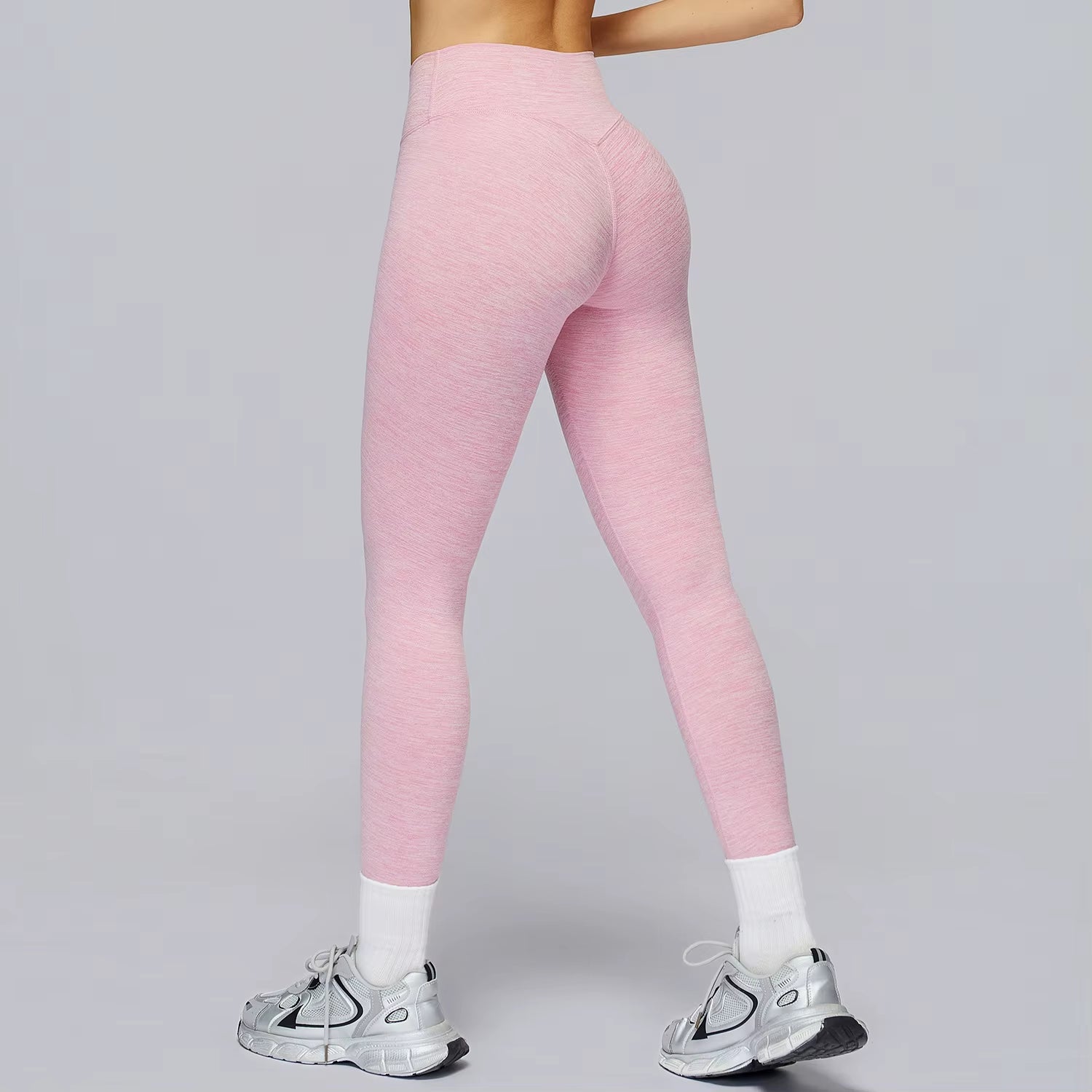 Women'S High Waist Quick-Drying Yoga Pants Slimming Sports Clothing for Outdoor Fitness Running Elastic Waist Leggings V Shape