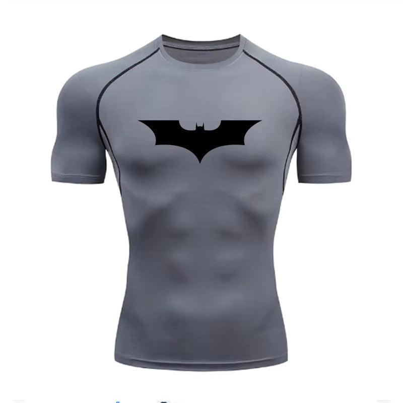 Compression T Shirt Polyester Custom Logo Workout Tee Basketball Football Training Wear Sports T-Shirt GYM Clothing