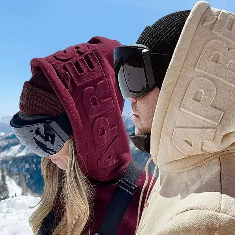 Custom Logo High Quality Fleece Oversized Pullover Heavy Weight 3D Embossing Sweatshirt Loose Heavyweight Embossed Hoodie