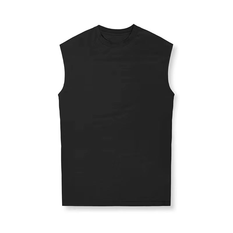 Mens Muscle Tank Top Sleeveless Cotton Gym Vests Men Basketball Running Training Fitness Sport Shirt